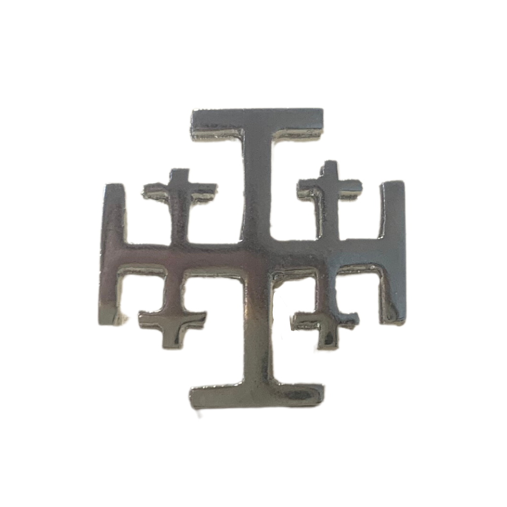 Jerusalem Cross Lapel Pin