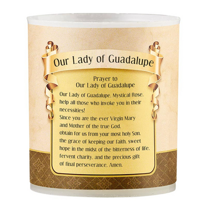 Our Lady of Guadalupe Devotional Votive Candle - Pack of 4