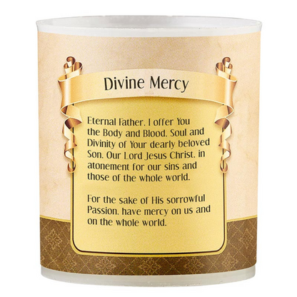Divine Mercy Devotional Votive Candle - Pack of 4