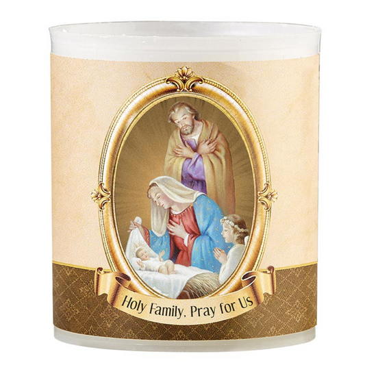 Holy Family Devotional Votive Candle - Pack of 4