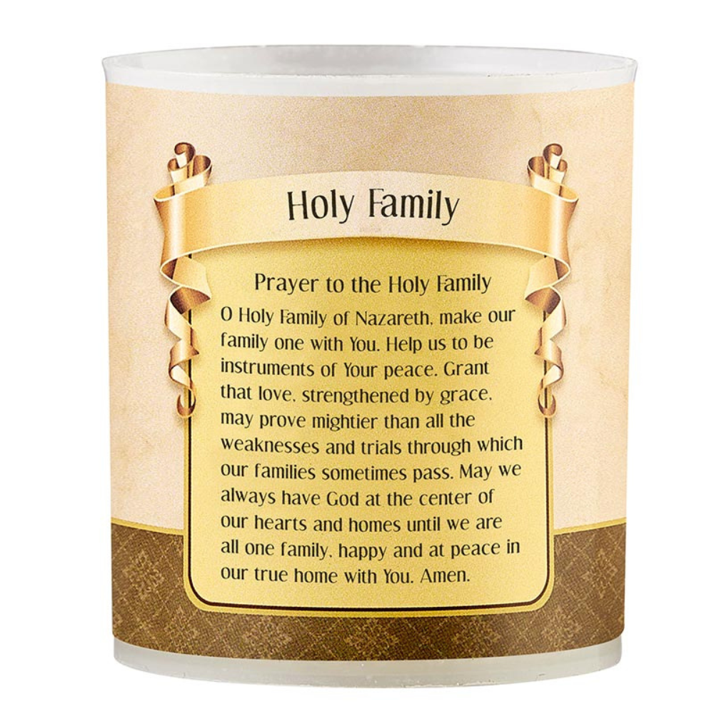 Holy Family Devotional Votive Candle - Pack of 4