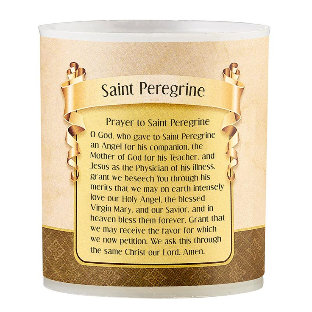 Saint Peregrine Devotional Votive Candle - Pack of 4