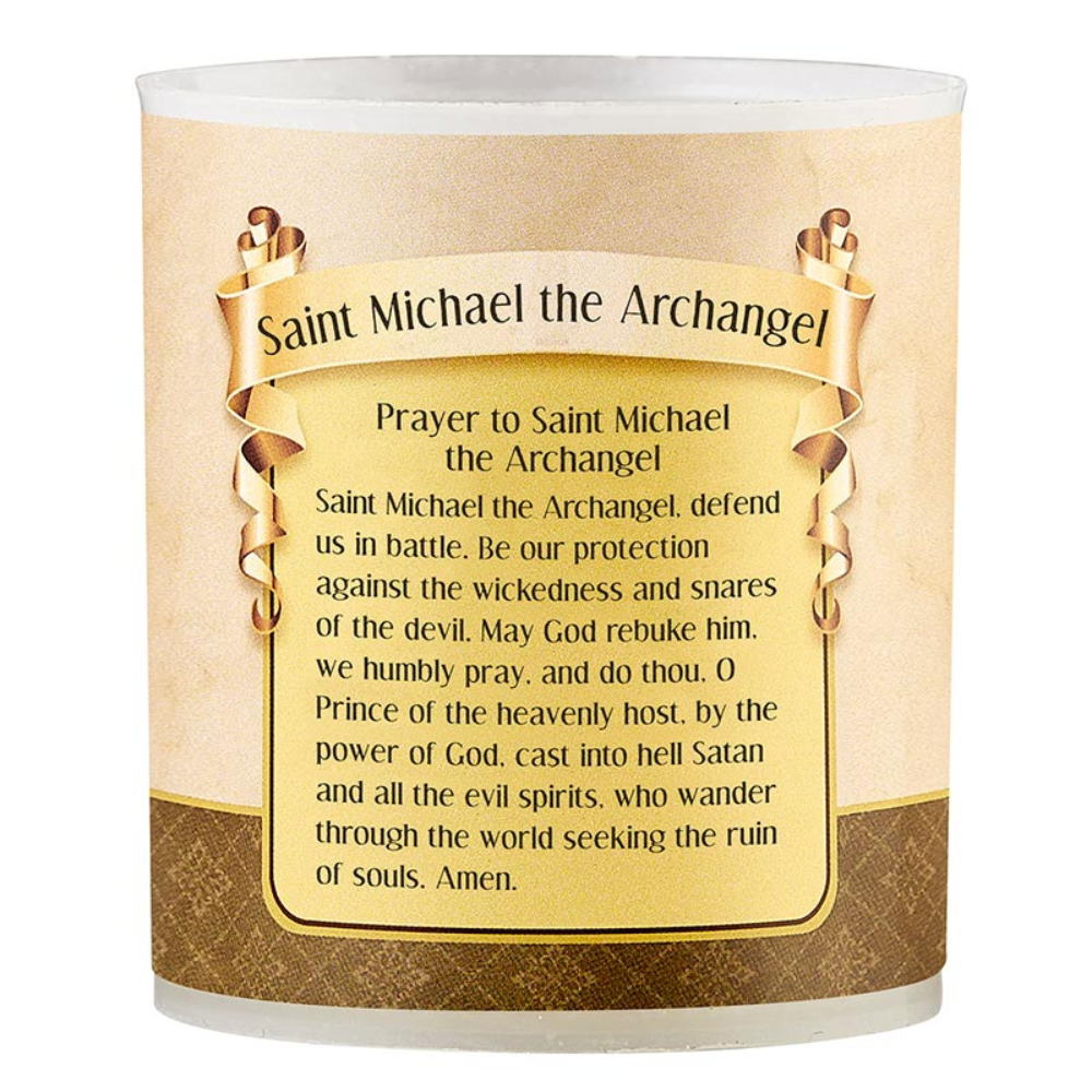 Saint Michael Devotional Votive Candle - Pack of 4
