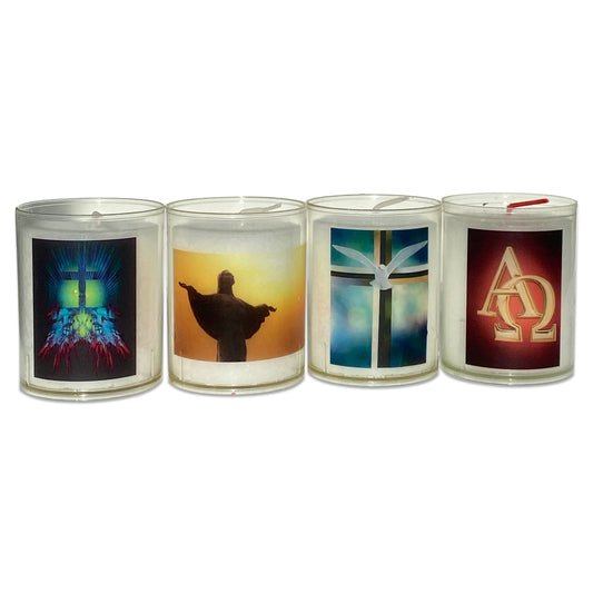 24hr Easter Votive Candles Pack of 4