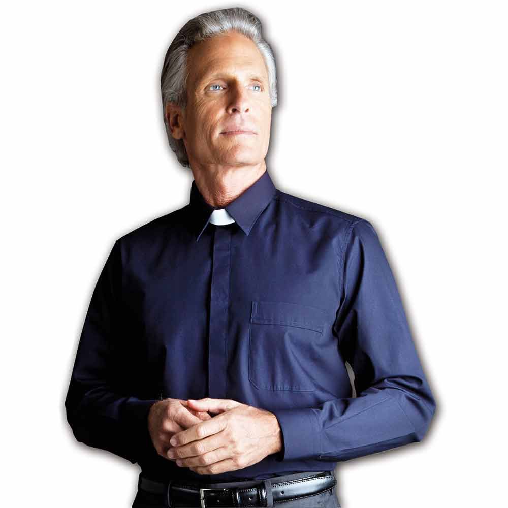 Desta Clergy Attached Collar Shirts 100% 'Fil-A-Fil' Cotton Long Sleeve