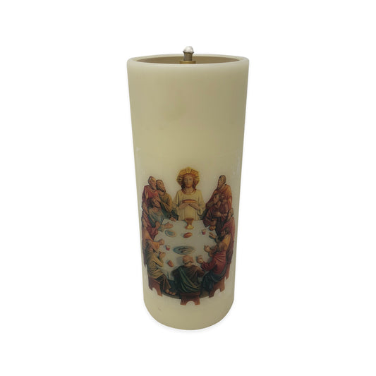 Nylon Oil Candle with The Last Supper Transfer
