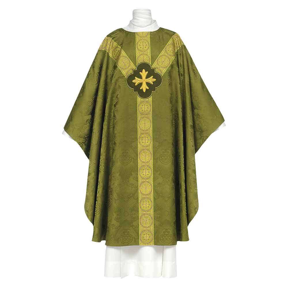Chasuble with 'Cross' Monogram - Available in 8 Colours