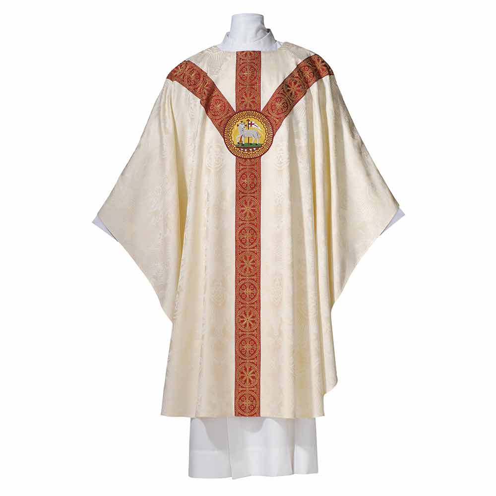 Chasuble with 'Lamb of God' Monogram - Available in 8 Colours