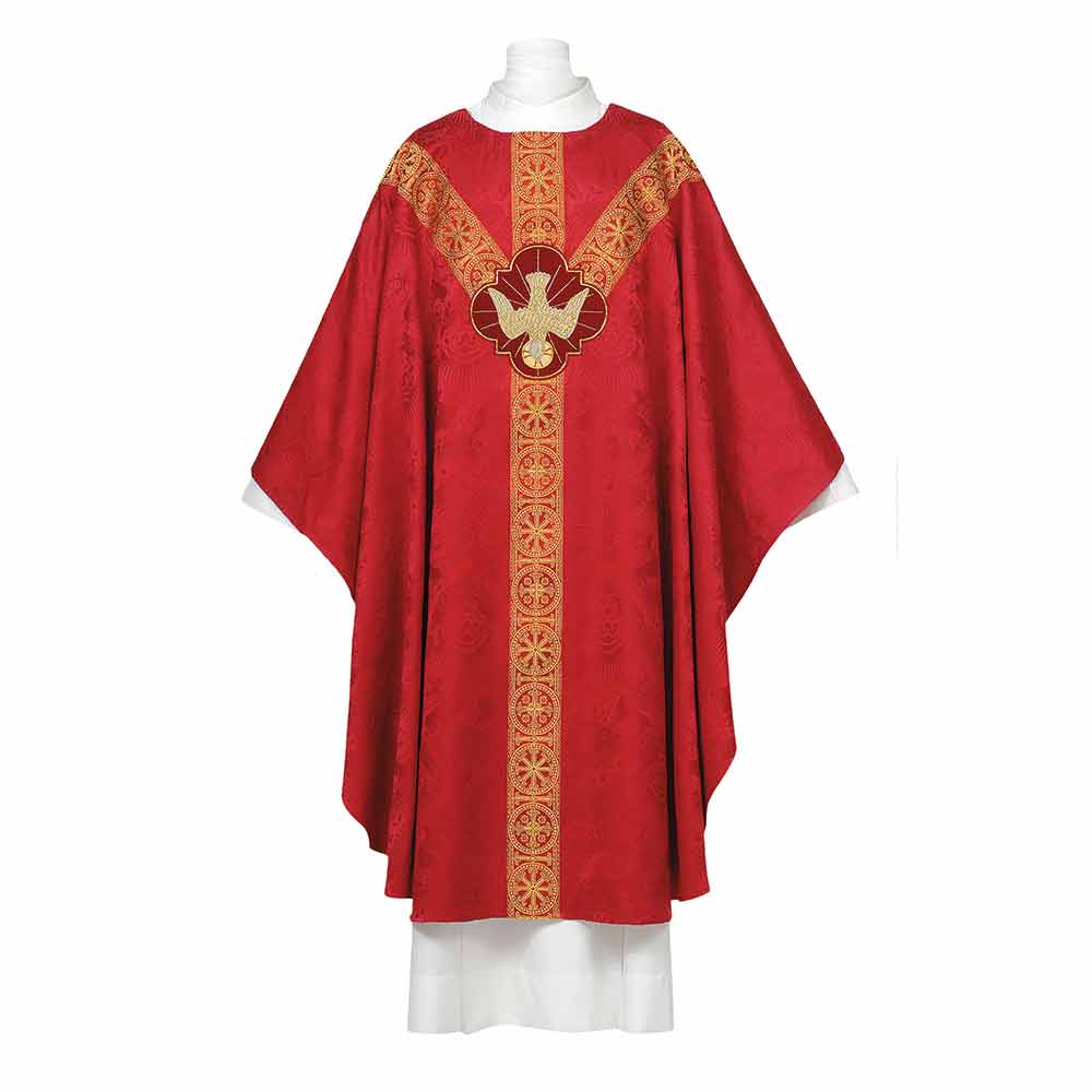 Chasuble with 'Descending Dove' Monogram - Available in 8 Colours