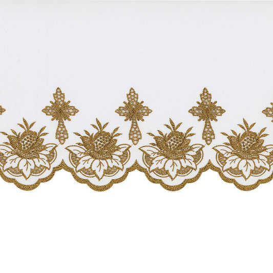 Gold Metallic Embroidered Altar Cloth - Design BV1108MG