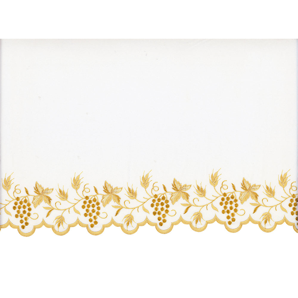 Gold Silk Embroidered Altar Cloth - Design BV1308