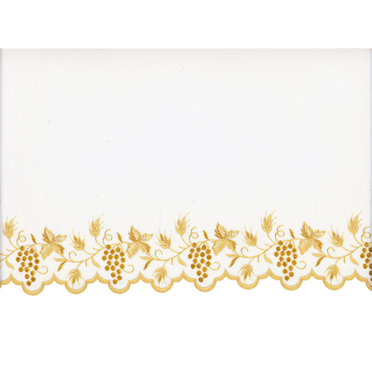 Gold Silk Embroidered Altar Cloth - Design BV1308