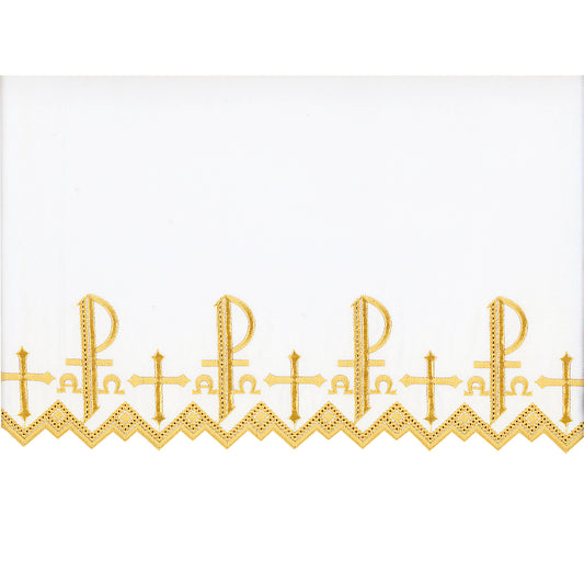 Gold Silk Embroidered Altar Cloth - Design BV1808