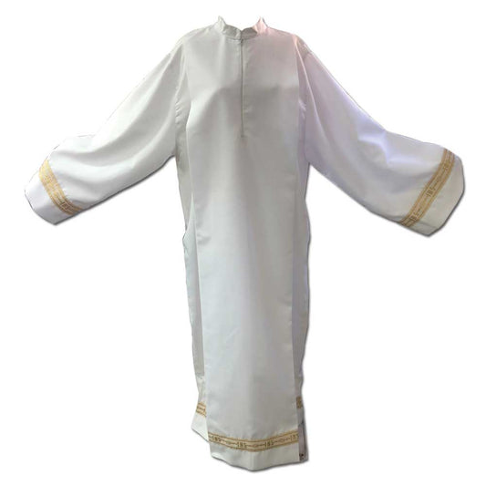 IHS Gold Embroidered Large Alb