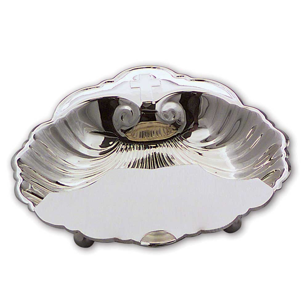 5" Silver Plate Baptismal Shell