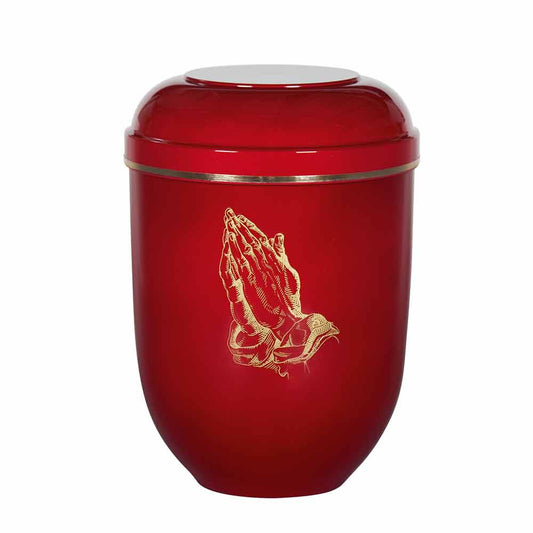 10 1/2" Biodegradable Red Urn