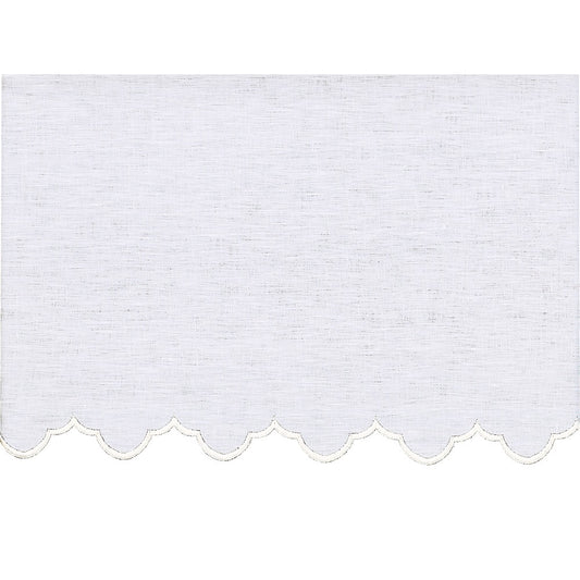 White Silk Embroidered Altar Cloth - Design BV1