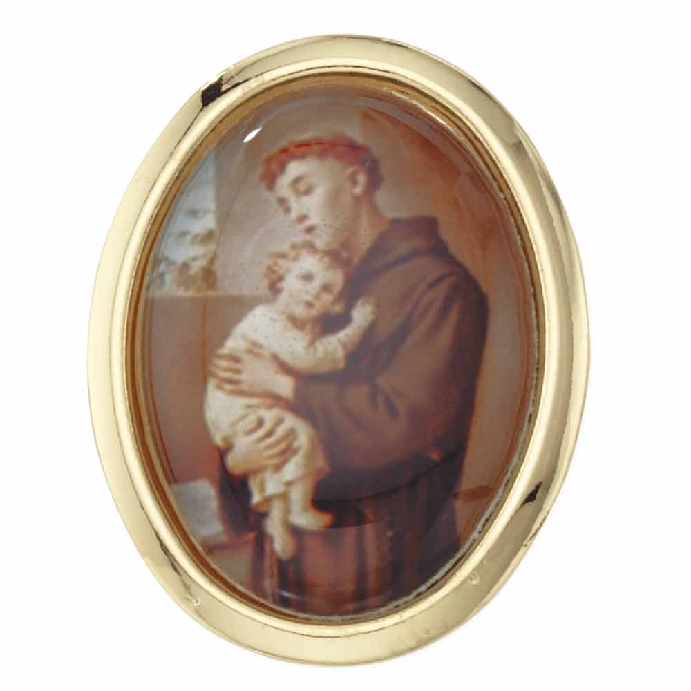 St Anthony (Dome) Lapel Pin
