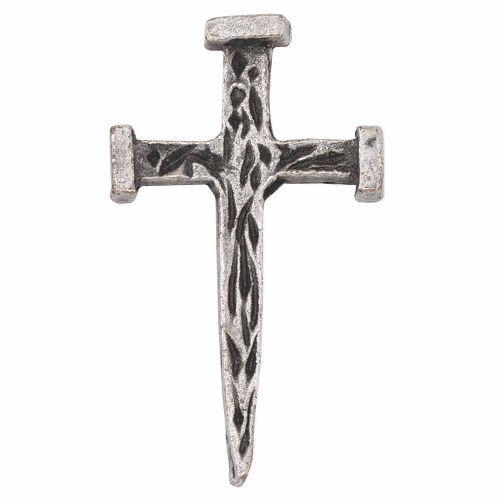 Nail Cross Lapel Pin