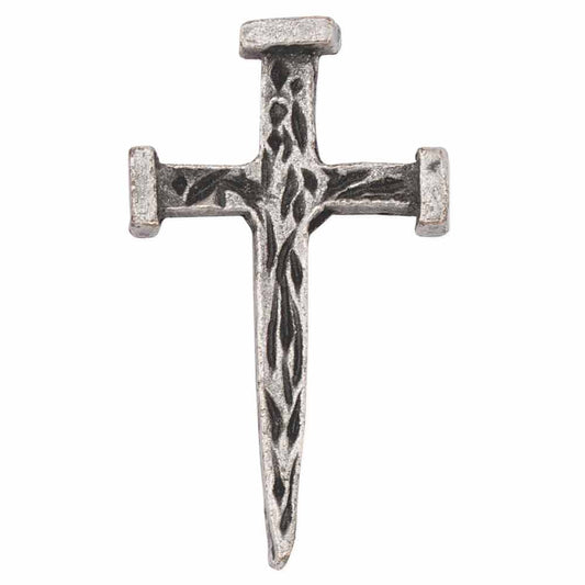 Nail Cross Lapel Pin