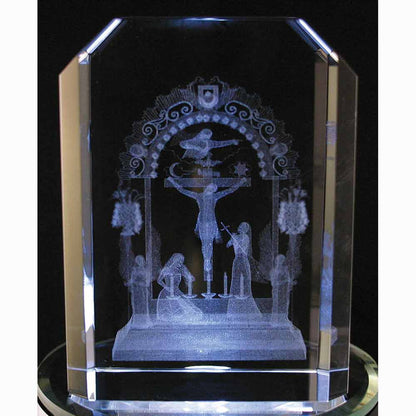 Laser Engraved Crystal Trinity
