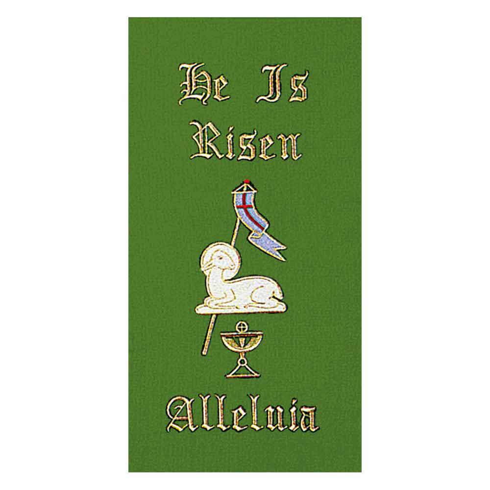 He is Risen Embroidered Banner - Lectern Hanging