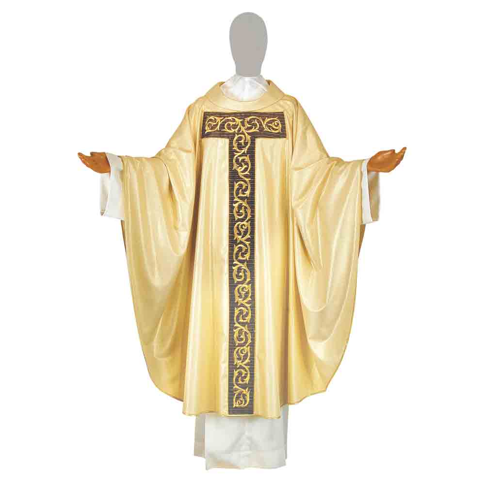 Pure Wool & Lurex Baroque Gold Chasuble