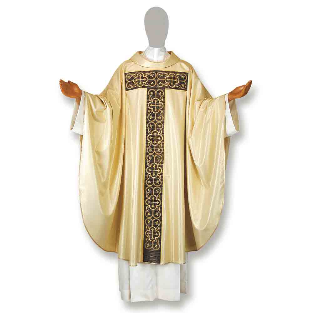 Lurex & Pure Wool Renaissance Gold Embroidered Chasuble
