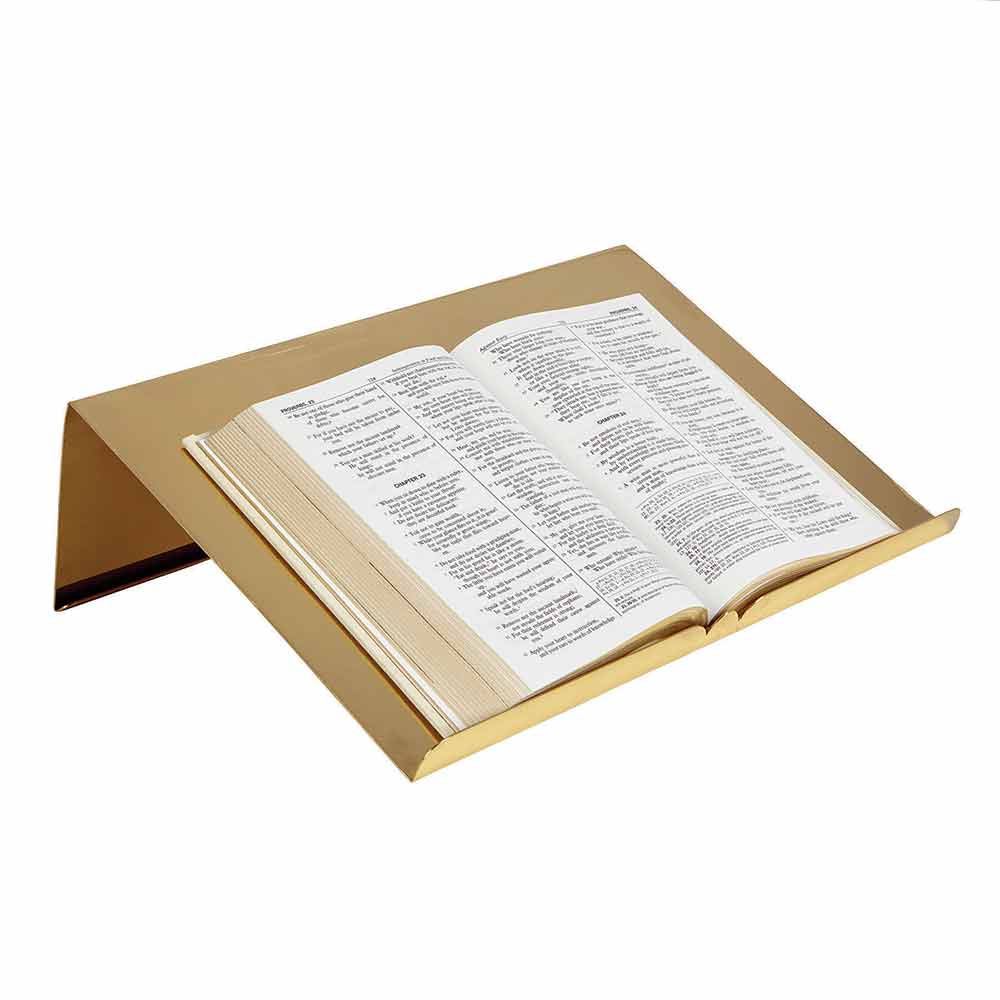 Brass Bible Stand with IHS Emblem