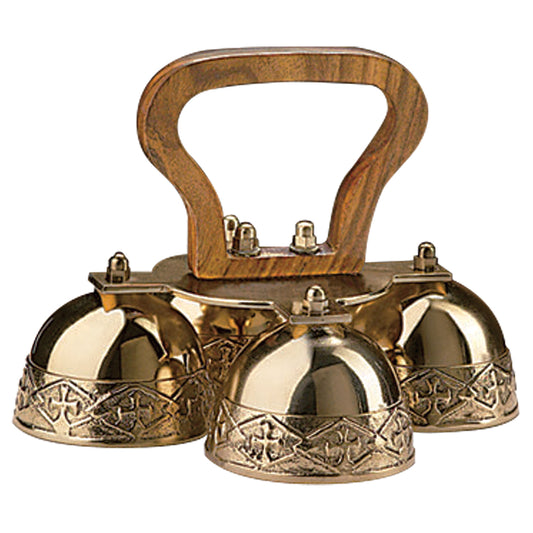 Four Bell Embossed Altar Bells CBGC809