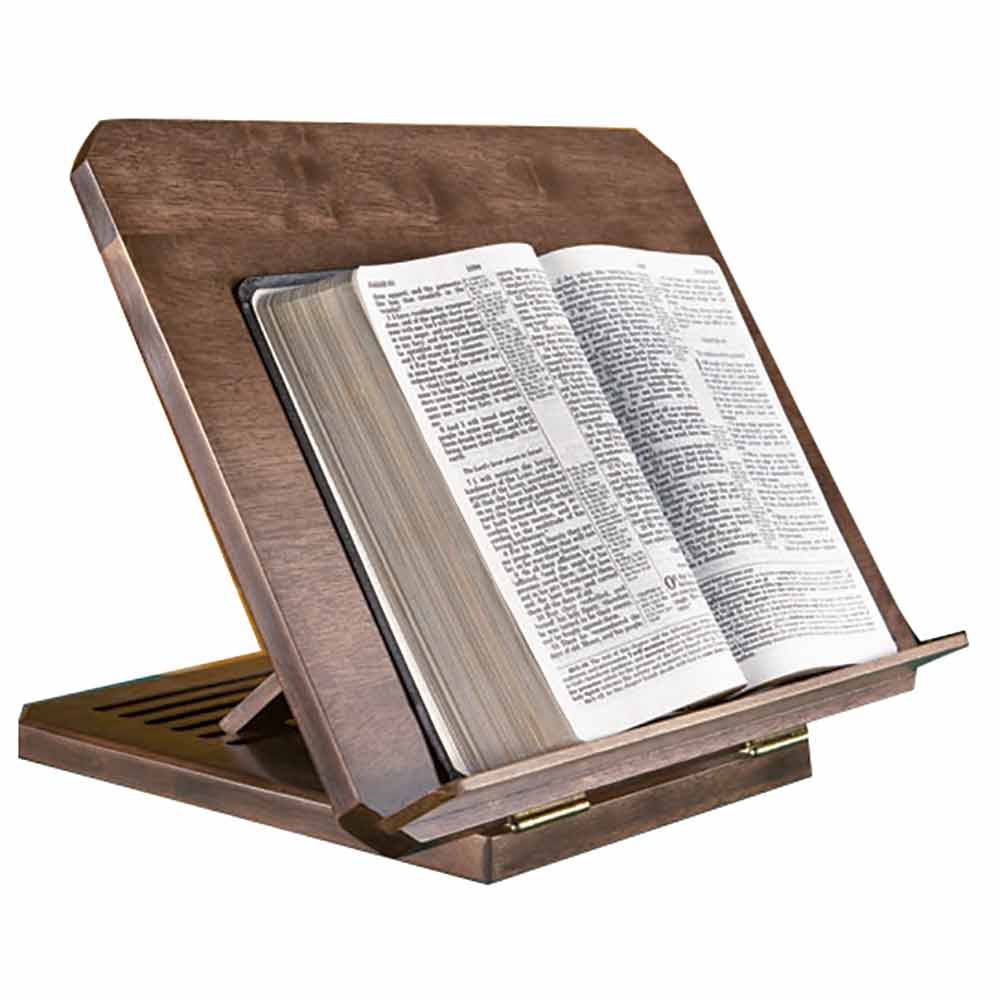Bible Stand with Silk-Screened Bible Verse – F.A. Dumont Church Supplies