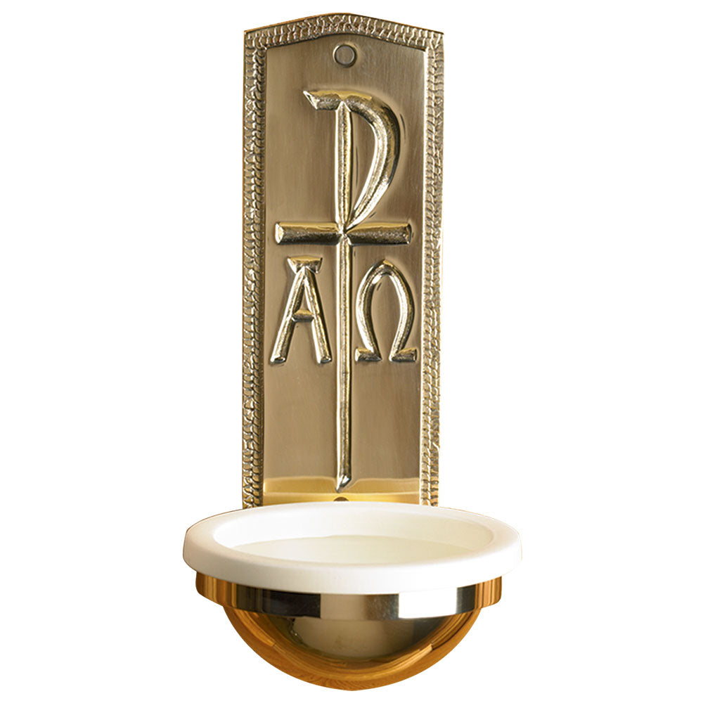 9 1/2" Chi Rho Holy Water Font