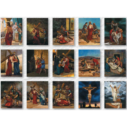 Stations of the Cross Banner Set of 15