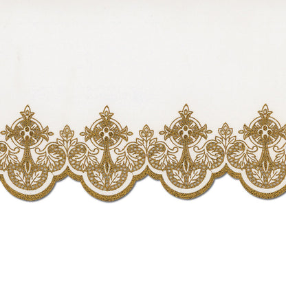 Gold Metallic Embroidered Altar Cloth - Design BV508MG