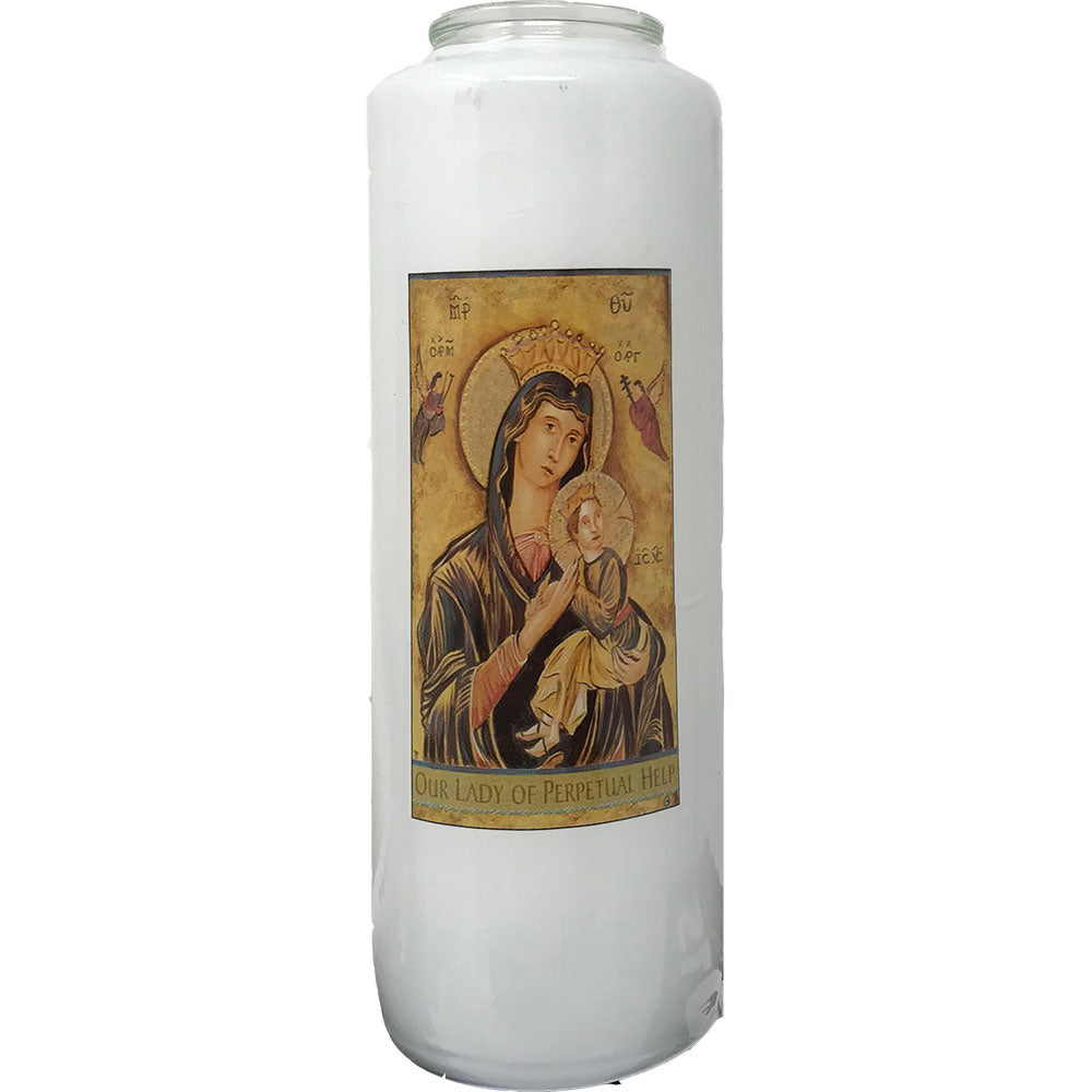 6 Day Our Lady of Perpetual Help Glass Devotional Light
