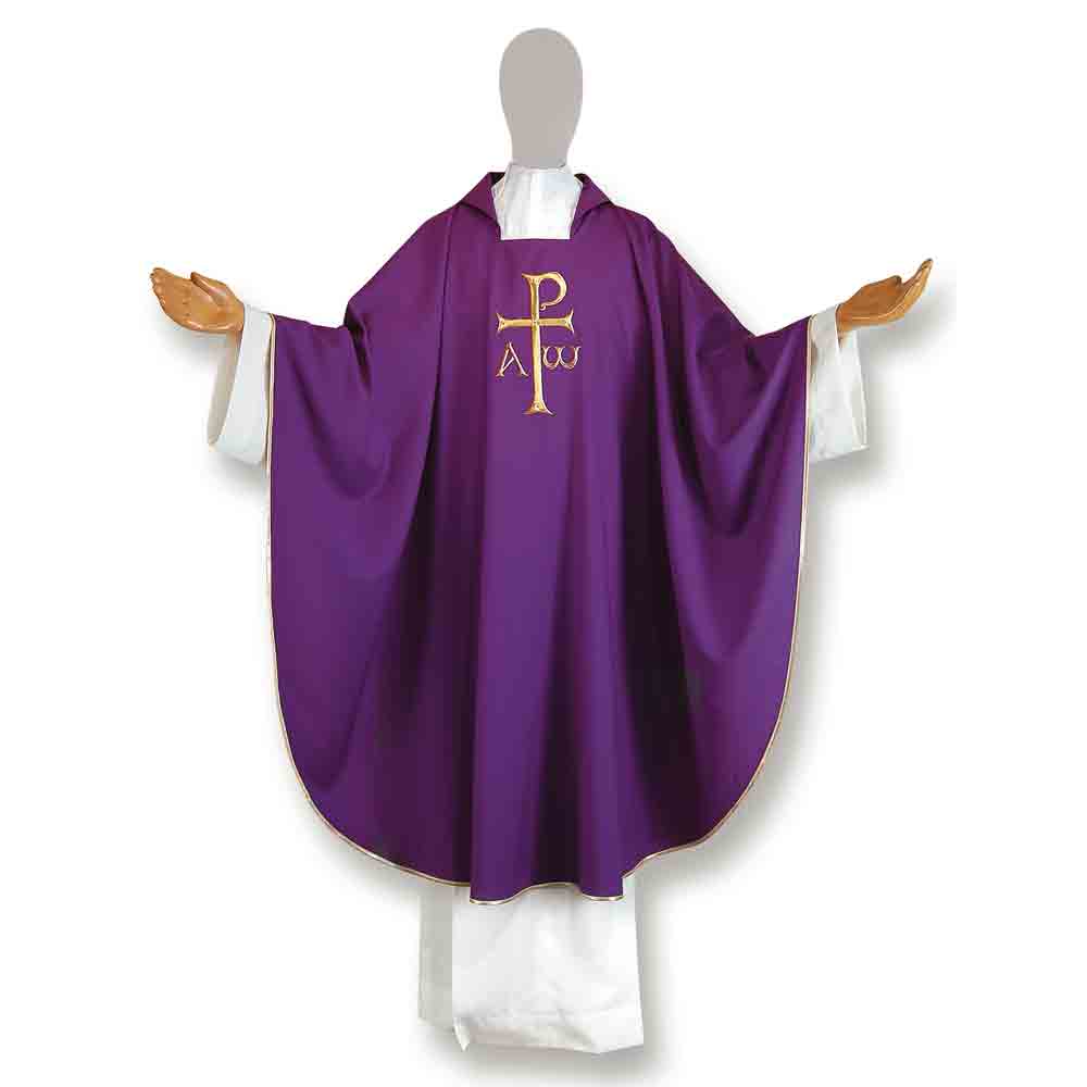 Pure Wool Concelebration Chasuble - Available in 4 Liturgical Colours