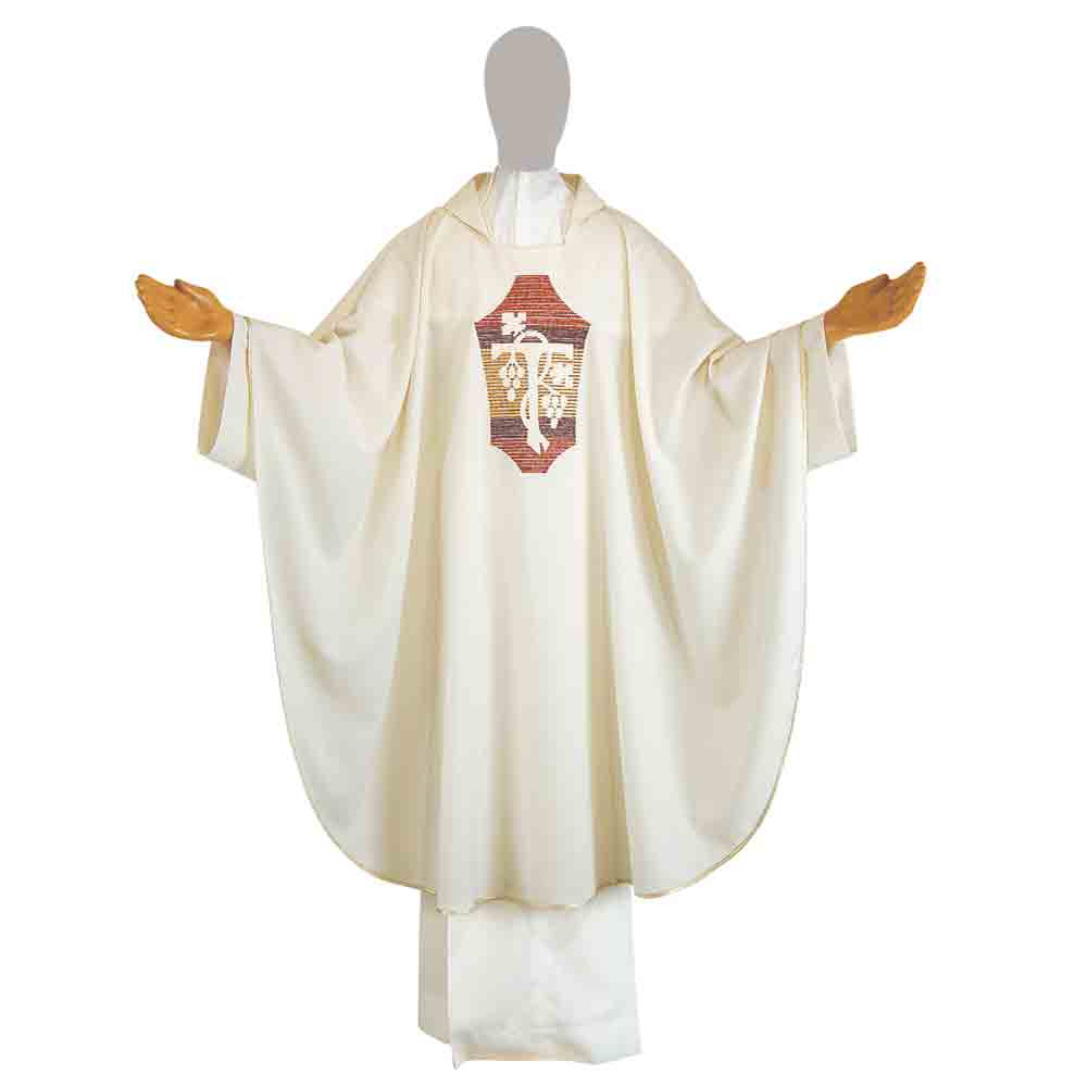 Pure Wool Concelebration Grapes Chasuble - Available in 4 Liturgical Colours