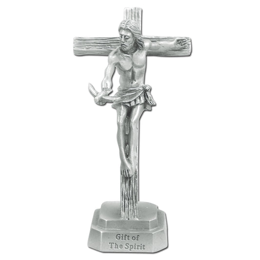 3 1/4" Pewter Gift Of The Spirit Crucifix Style JC6080E