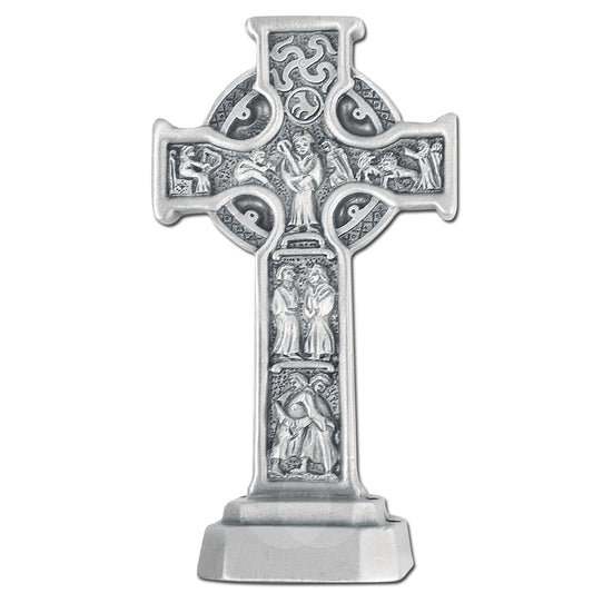 3.5" Fine Pewter Celtic Cross, Style JC6082E