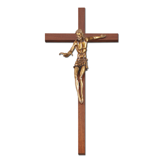 22" Walnut Gift Of The Spirit Crucifix Style JC6088L