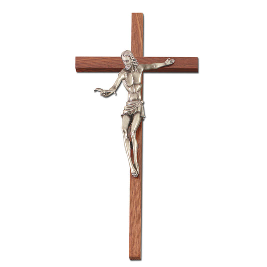 22" Walnut Gift Of The Spirit Crucifix Style JC6088S