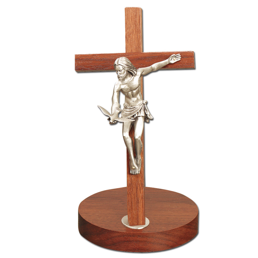 8" Walnut Gift of the Spirit Crucifix Style JC6090E