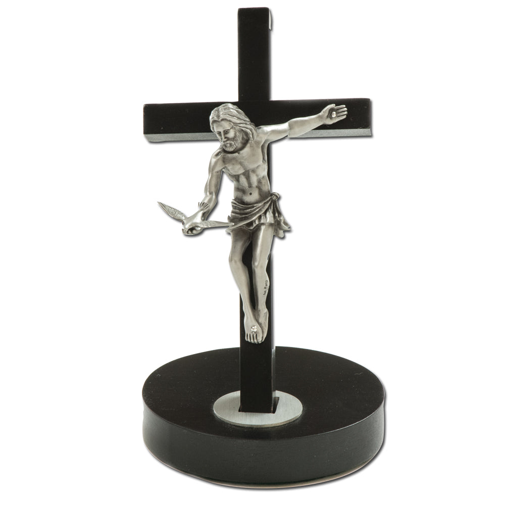 8" Black Wood Gift Of The Spirit Crucifix Style JC6094E