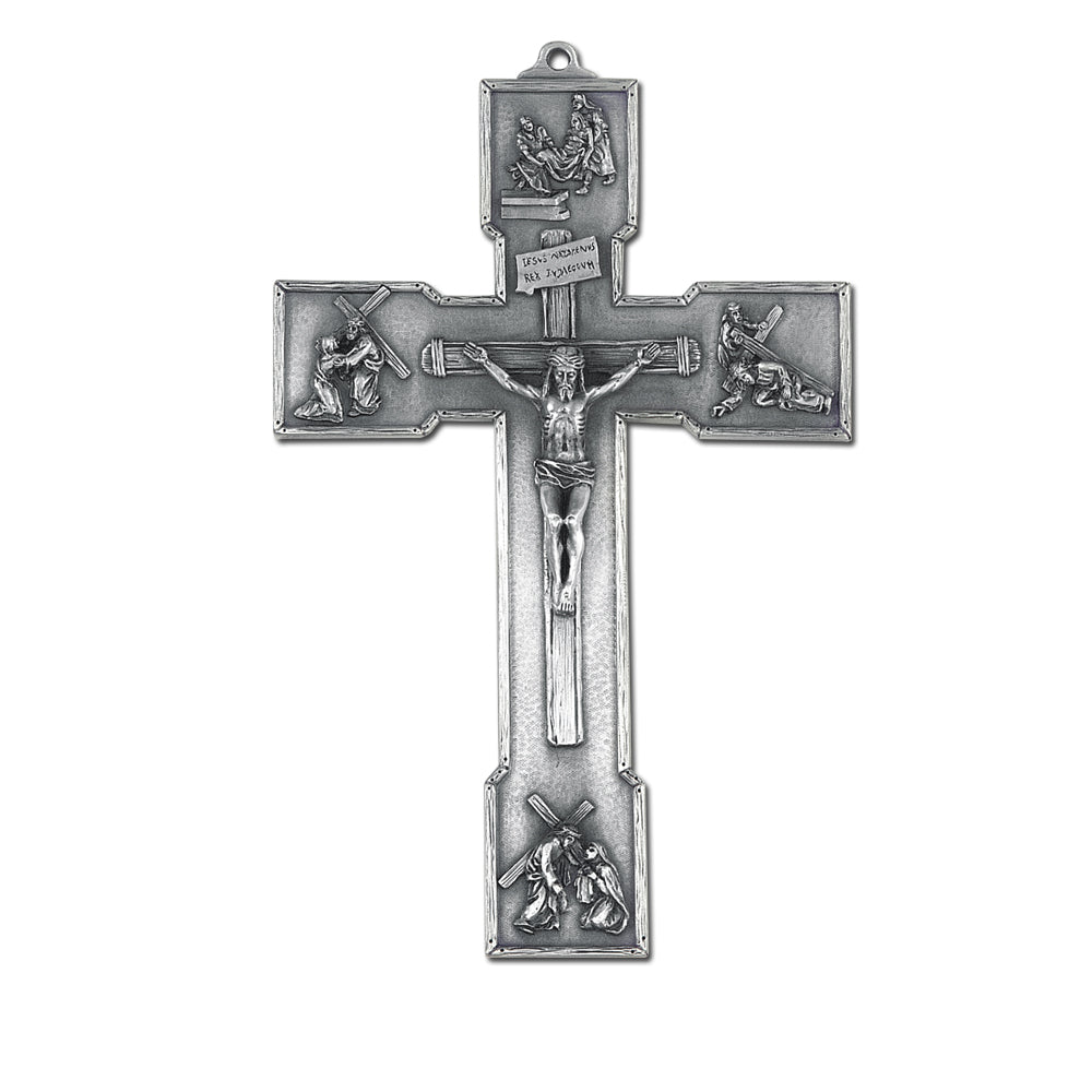 6" Pewter Passion Crucifix