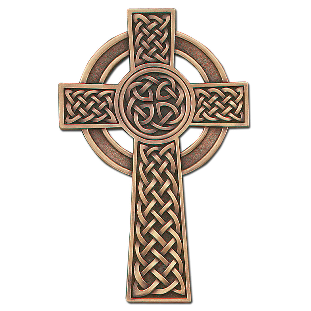 8" Fine Pewter Knotted celtic Cross, Style JC9022K