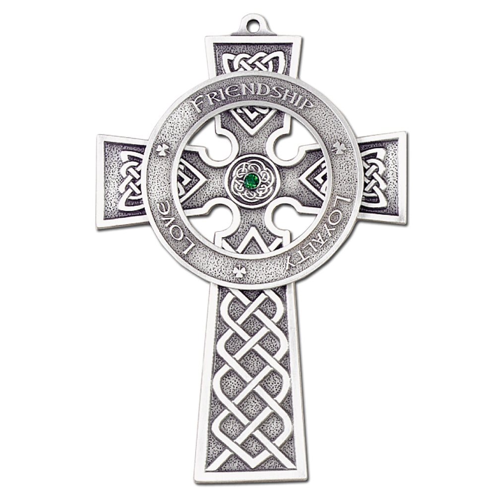 5" Fine Pewter Celtic Cross, Style JC9305E