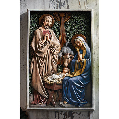13" High Nativity Plaque