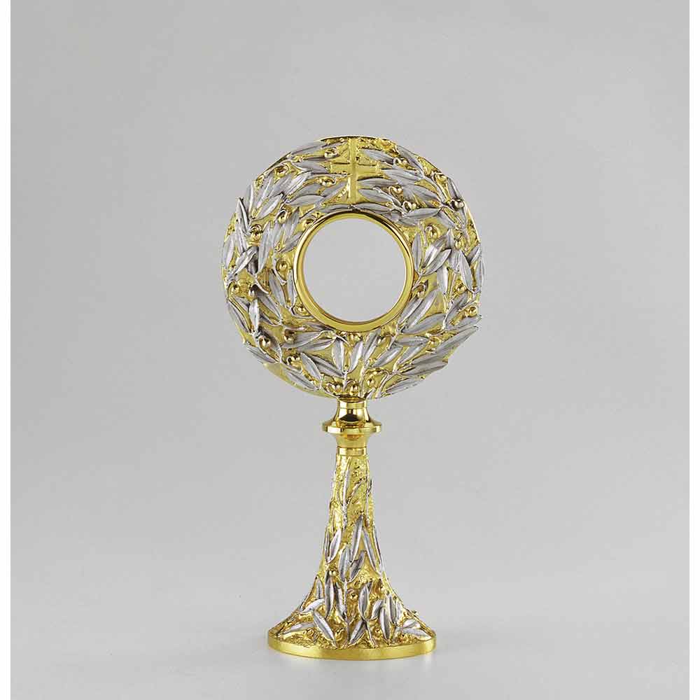 13" High Silver & Gold Plated Monstrance