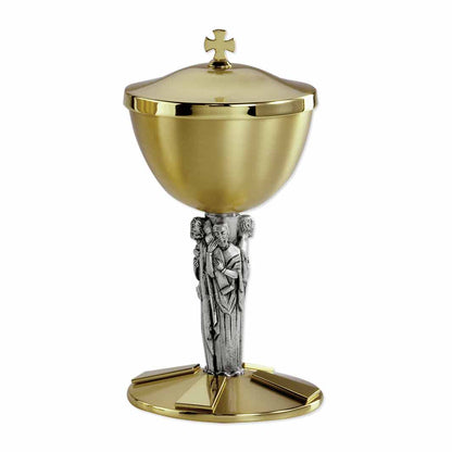8 3/4" High Four Evangelists Brass Ciborium