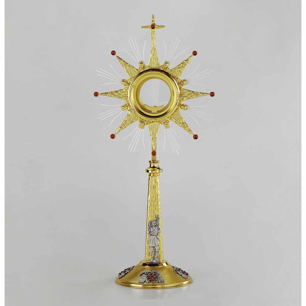 24" Silver &b Gold Plated Monstrance